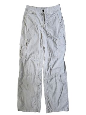Hollister Cream High-Rise Baggy Cargo Utility Pants Women’s 00R W23 L30